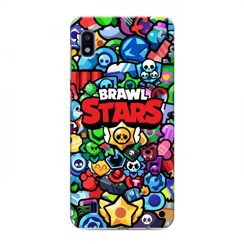 Дизайнерский пластиковый чехол для Samsung Galaxy A10 Brawl Stars