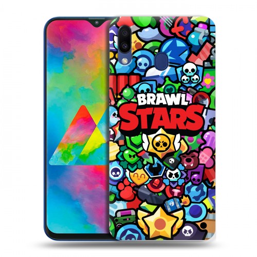 Дизайнерский силиконовый чехол для Samsung Galaxy M20 Brawl Stars