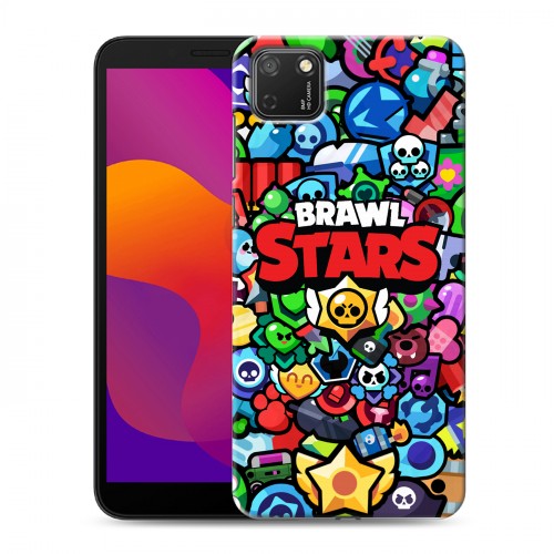 Дизайнерский силиконовый чехол для Huawei Honor 9S Brawl Stars