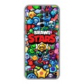 Дизайнерский пластиковый чехол для Xiaomi RedMi 9 Brawl Stars