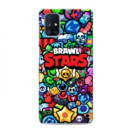 Дизайнерский силиконовый с усиленными углами чехол для Samsung Galaxy M51 Brawl Stars