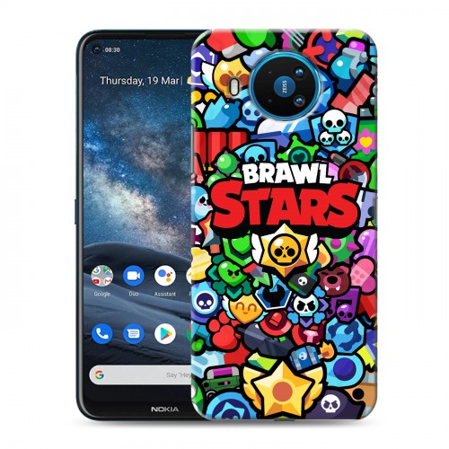 Дизайнерский силиконовый чехол для Nokia 8.3 Brawl Stars