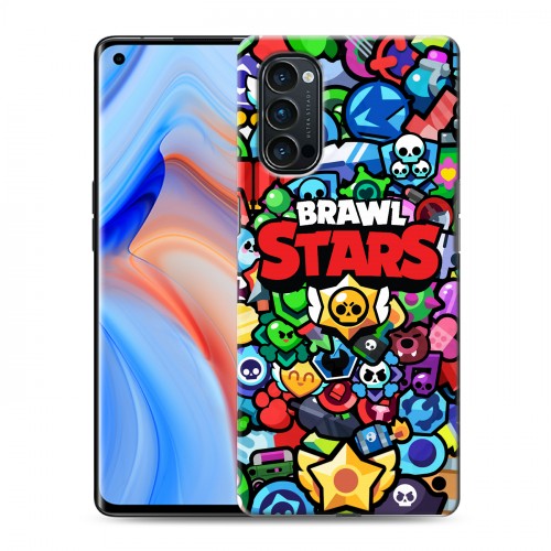 Дизайнерский пластиковый чехол для OPPO Reno4 Pro Brawl Stars