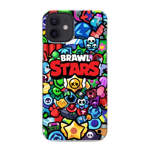 Дизайнерский силиконовый чехол для Iphone 12 Brawl Stars