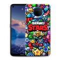 Дизайнерский силиконовый чехол для Nokia 5.4 Brawl Stars