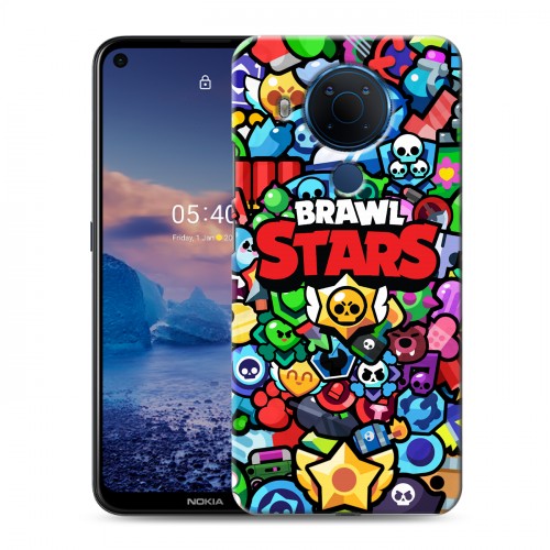 Дизайнерский силиконовый чехол для Nokia 5.4 Brawl Stars