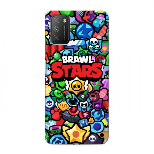 Дизайнерский пластиковый чехол для Xiaomi Poco M3 Brawl Stars