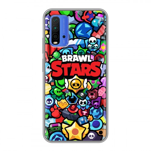 Дизайнерский силиконовый чехол для Xiaomi RedMi 9T Brawl Stars