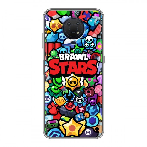 Дизайнерский силиконовый чехол для Nokia G10 Brawl Stars