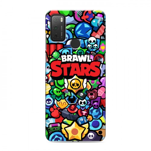 Дизайнерский силиконовый чехол для Alcatel 3L (2021) Brawl Stars