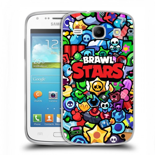 Дизайнерский силиконовый чехол для Samsung Galaxy Core Brawl Stars