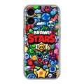 Дизайнерский силиконовый чехол для Iphone 16 Brawl Stars