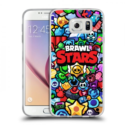 Дизайнерский пластиковый чехол для Samsung Galaxy S6 Brawl Stars