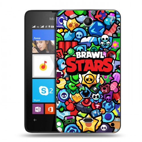 Дизайнерский силиконовый чехол для Microsoft Lumia 430 Dual SIM Brawl Stars