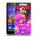 Дизайнерский пластиковый чехол для Microsoft Lumia 540 Brawl Stars