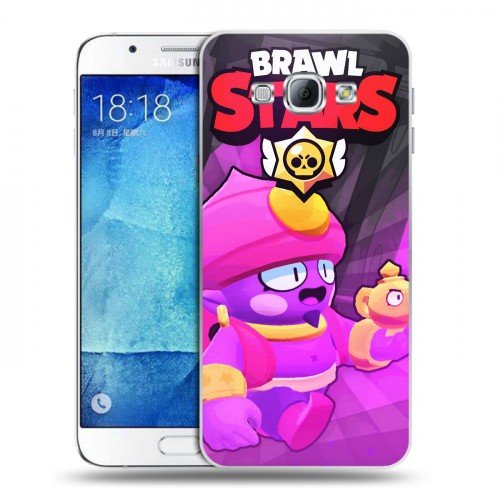 Дизайнерский пластиковый чехол для Samsung Galaxy A8 Brawl Stars