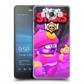 Дизайнерский пластиковый чехол для Microsoft Lumia 950 Brawl Stars