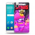 Дизайнерский пластиковый чехол для Huawei ShotX Brawl Stars