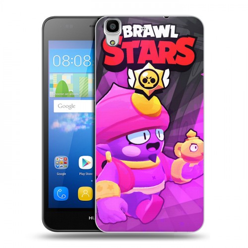 Дизайнерский пластиковый чехол для Huawei Y6 Brawl Stars