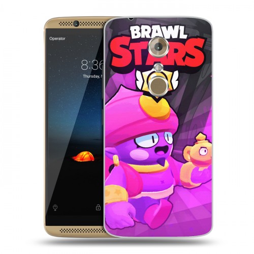 Дизайнерский пластиковый чехол для ZTE Axon 7 Brawl Stars