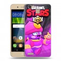 Дизайнерский пластиковый чехол для Huawei GR3 Brawl Stars