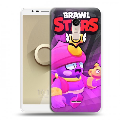 Дизайнерский силиконовый чехол для Alcatel 3C Brawl Stars