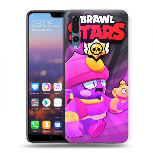 Дизайнерский силиконовый с усиленными углами чехол для Huawei P20 Pro Brawl Stars