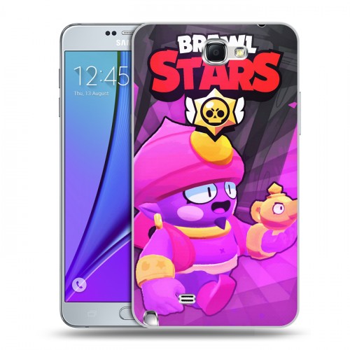 Дизайнерский пластиковый чехол для Samsung Galaxy Note 2 Brawl Stars