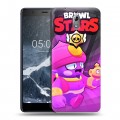 Дизайнерский силиконовый чехол для Nokia 3.1 Brawl Stars