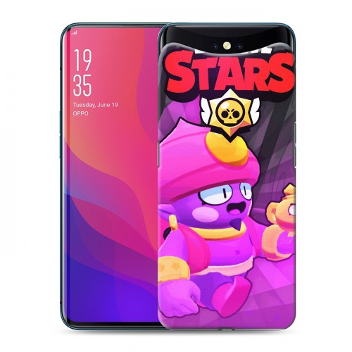 Дизайнерский силиконовый чехол для OPPO Find X Brawl Stars