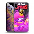 Дизайнерский силиконовый чехол для Iphone Xs Max Brawl Stars