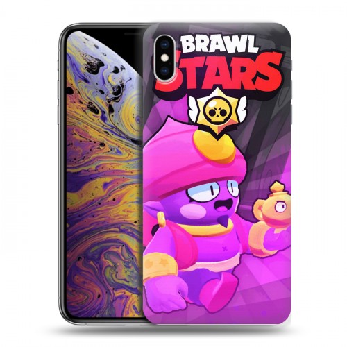 Дизайнерский силиконовый чехол для Iphone Xs Max Brawl Stars