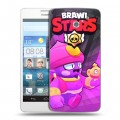 Дизайнерский пластиковый чехол для Huawei Ascend D2 Brawl Stars