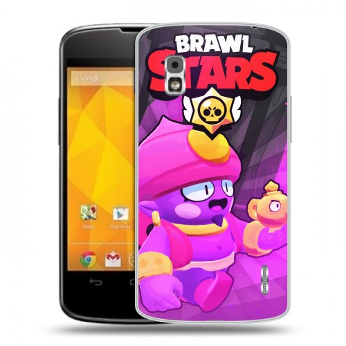 Дизайнерский пластиковый чехол для LG Google Nexus 4 Brawl Stars