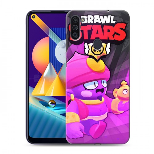 Дизайнерский пластиковый чехол для Samsung Galaxy M11 Brawl Stars