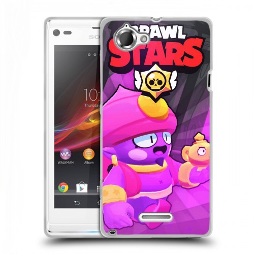 Дизайнерский пластиковый чехол для Sony Xperia L Brawl Stars