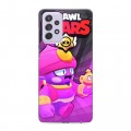 Дизайнерский силиконовый с усиленными углами чехол для Samsung Galaxy A72 Brawl Stars