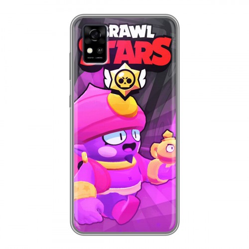 Дизайнерский силиконовый чехол для ZTE Blade A31 Brawl Stars