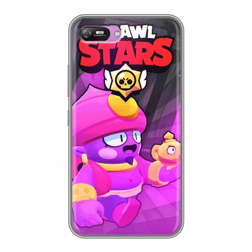 Дизайнерский силиконовый с усиленными углами чехол для Itel A25 Brawl Stars