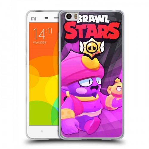 Дизайнерский силиконовый чехол для Xiaomi Mi Note Brawl Stars