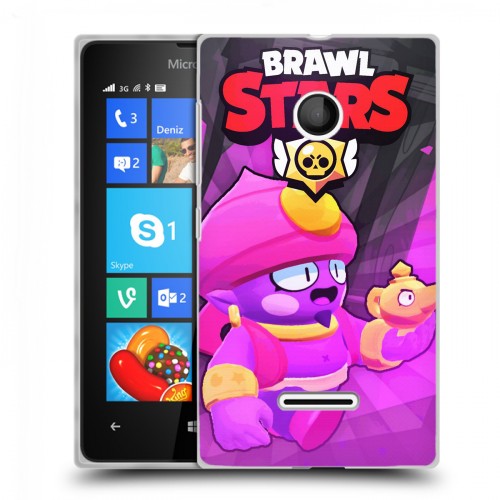 Дизайнерский пластиковый чехол для Microsoft Lumia 435 Brawl Stars