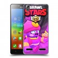 Дизайнерский пластиковый чехол для Lenovo A6000 Brawl Stars