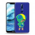 Дизайнерский силиконовый чехол для Nokia 5.1 Plus Brawl Stars