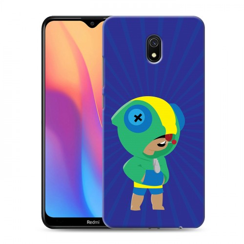 Дизайнерский силиконовый с усиленными углами чехол для Xiaomi RedMi 8A Brawl Stars