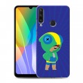 Дизайнерский пластиковый чехол для Huawei Y6p Brawl Stars