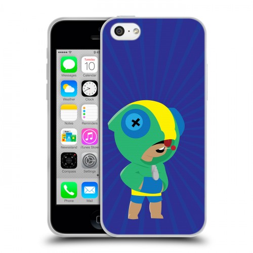 Дизайнерский пластиковый чехол для Iphone 5c Brawl Stars