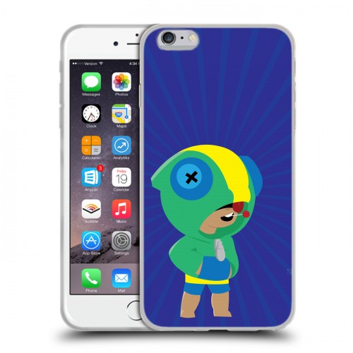 Дизайнерский силиконовый чехол для Iphone 6 Plus/6s Plus Brawl Stars