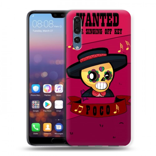 Дизайнерский силиконовый с усиленными углами чехол для Huawei P20 Pro Brawl Stars