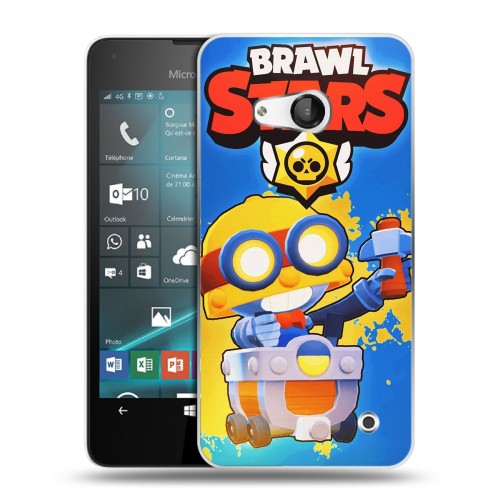 Дизайнерский пластиковый чехол для Microsoft Lumia 550 Brawl Stars