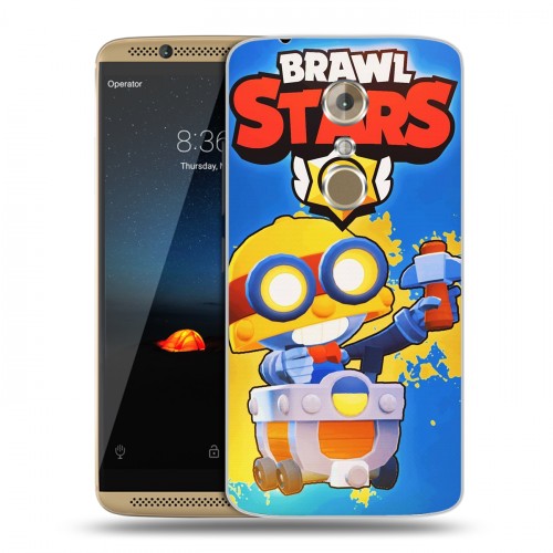 Дизайнерский пластиковый чехол для ZTE Axon 7 Brawl Stars